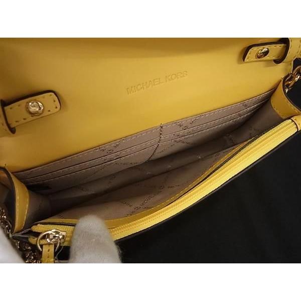 ■新品■未使用■ MICHAEL KORS マイケルコース レザー 2WAY ショルダーウォレット 長財布 ミニバッグ イエロー系 BF8671 MICHAEL KORS（マイケルコース） □新品□未使用□ レザー 2WAY