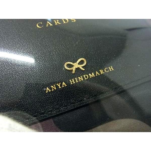 ■極美品■ ANYA HINDMARCH アニヤハインドマーチ AHロゴ セーフデポジットケース PVC カモフラージュ 迷彩 ポーチ ブラック系 BI5140 ANYA HINDMARCH（アニヤ・ハインドマーチ） □極美品□ AHロゴ セーフ