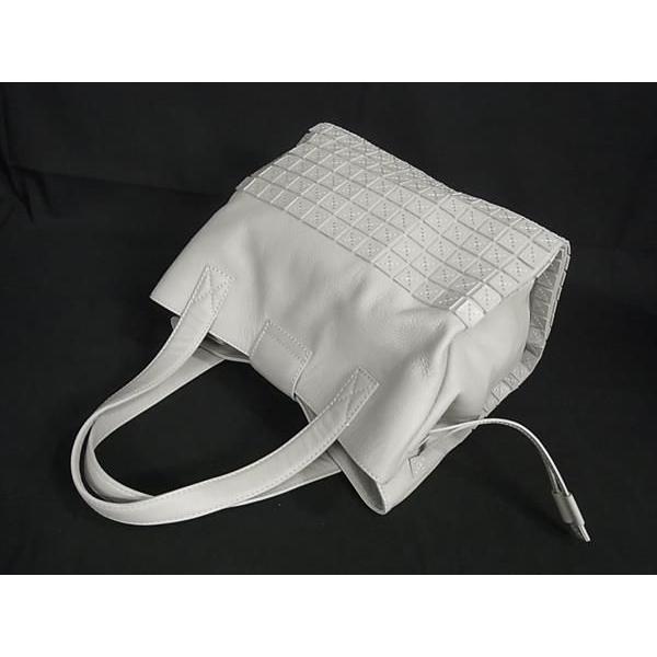 ■新品■未使用■ discord ディスコード ヨウジヤマモト レザー ハンドバッグ トートバッグ レディース ライトグレー系 BJ0091 □新品□未使用□ discord ディスコード ヨウジヤマモト レザー