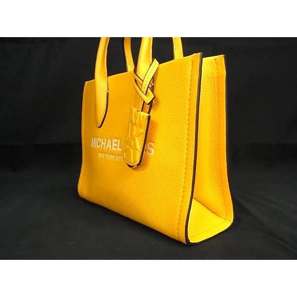 ■新品同様■ MICHAEL KORS マイケルコース レザー 2WAY ハンドバッグ ショルダーバッグ レディース イエロー系 BJ1065 MICHAEL KORS（マイケルコース） □新品同様□ レザー 2WAY