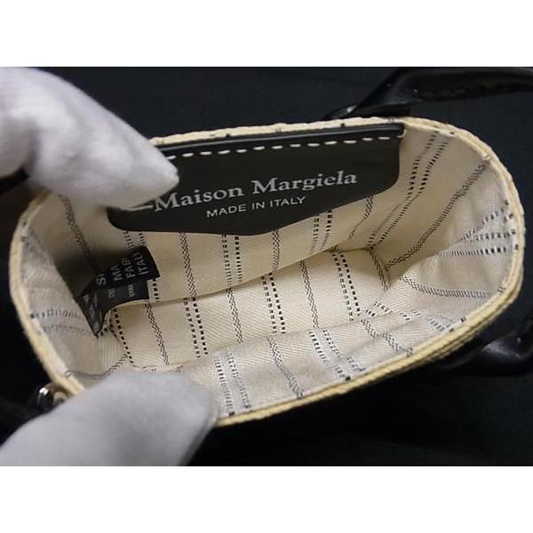 ■新品■未使用■ Maison Margiela メゾン マルジェラ セルロース×レザー バッグモチーフ キーホルダー チャーム ベージュ系 BJ1074 Maison Margiela（メゾンマルジェラ） □新品□未使用□ メゾン