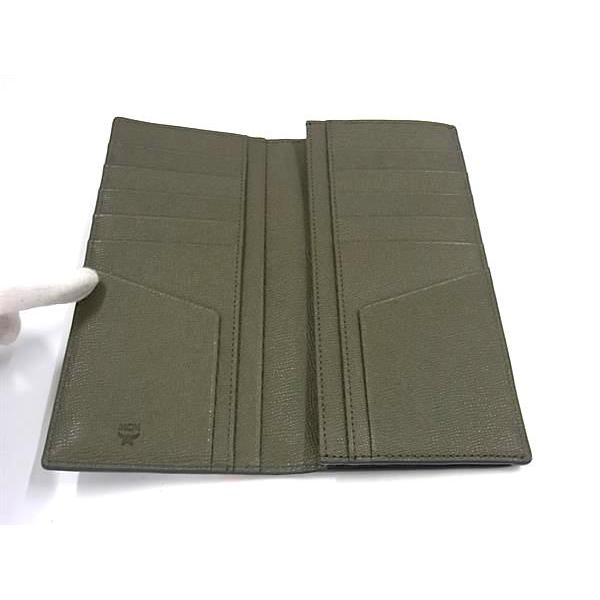 ■新品■未使用■ MCM エムシーエム PVC 総柄 二つ折り 長財布 ウォレット 札入れ カード入れ メンズ カーキ系 BK6219 MCM（エムシーエム） □新品□未使用□ PVC 総柄 二つ折り 長財布