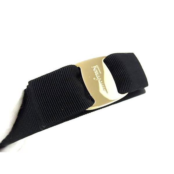 新品 FERRAGAMO カチューシャ ブラック ×1 Salvatore Ferragamo フェラガモ FERRAGAMO カチューシャ