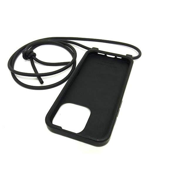 ■美品■ BOTTEGA VENETA ボッテガヴェネタ イントレチャート ラバー iPhone 14 Pro 対応 アイフォンケース ブラック系 BL4759 | BOTTEGA VENETA | 01