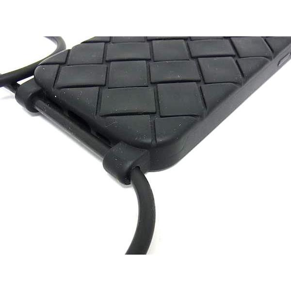 ■美品■ BOTTEGA VENETA ボッテガヴェネタ イントレチャート ラバー iPhone 14 Pro 対応 アイフォンケース ブラック系 BL4759 | BOTTEGA VENETA | 03