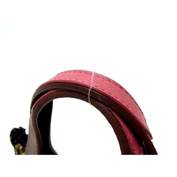 ■新品同様■ Think Bee! シンクビー！ スマイルライオン キャンバス レオパード ハンドバッグ ミニバッグ ブラウン系 BL6733 |  | 03