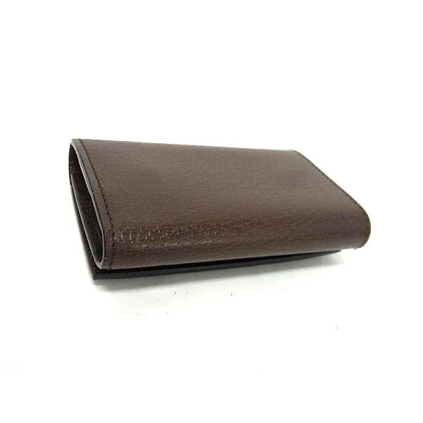 美品 サルバトーレフェラガモ キーケース ダークブラウン レザー □新品同様□ Salvatore Ferragamo フェラガモ レザー 6連 キー