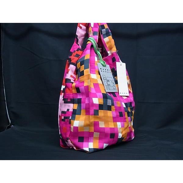 MARNI（マルニ） □新品同様□ マルニマーケット レーヨン100％ トート
