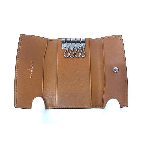 □新品□未使用□ yuhaku ユハク レザー 4連キーケース 鍵入れ