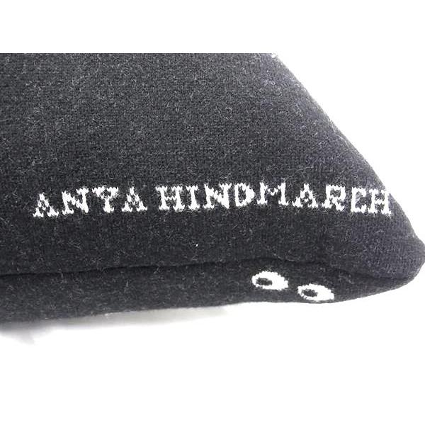 ■新品同様■ ANYA HINDMARCH アニヤハインドマーチ オールオーバーアイズ クッション インテリア ブラック系 BM5929 ANYA HINDMARCH（アニヤ・ハインドマーチ） □新品同様□ オール