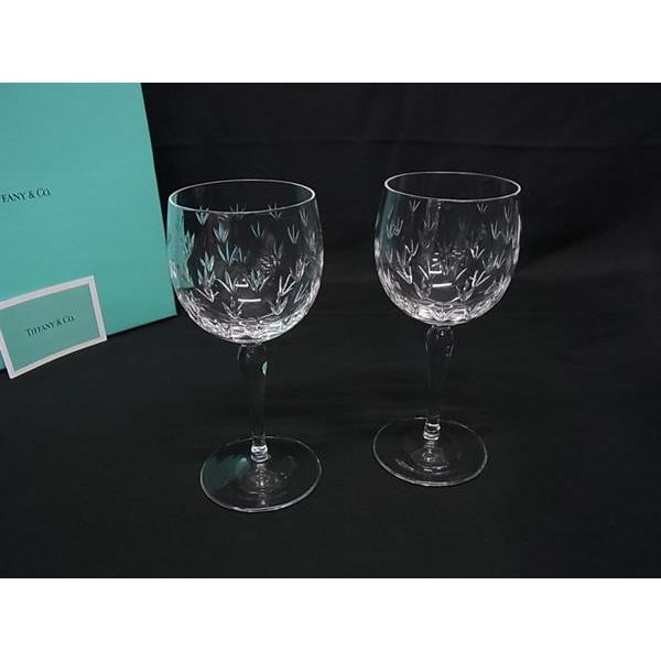 ■新品■未使用■ TIFFANY＆Co ティファニー フローレット ペアグラス ワイングラス テーブルウェア 食器 2客セット クリア BM8663 | TIFFANY&Co.