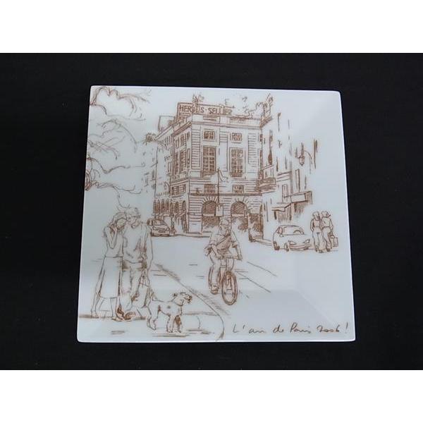 美品　希少品　エルメス　テーブルウェア　スモールプレート　ミニトレイ 2006 HERMES □新品同様□ エルメス 2006年顧客限定 プレート