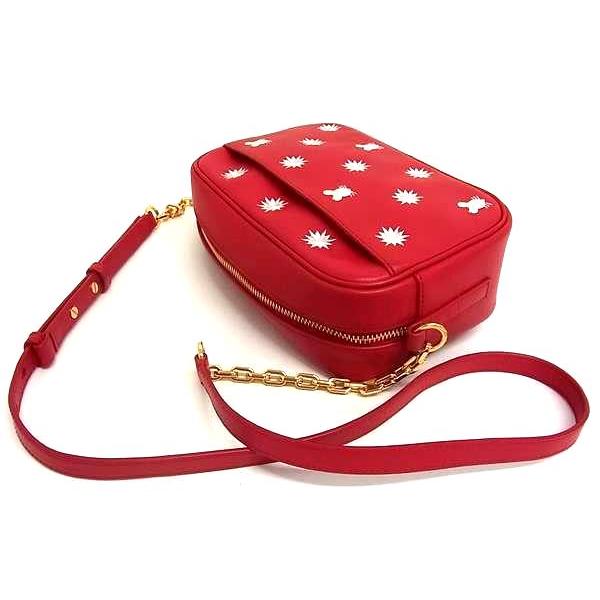 ■新品■未使用■ STUART WEITZMAN スチュアート ワイツマン レザー アニマル ショルダーバッグ クロスボディ レッド系 BN2174 □新品□未使用□ STUART WEITZMAN スチュアート ワイツマン レザー