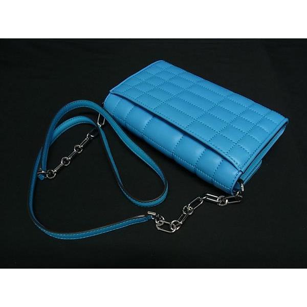 ■新品■未使用■ MICHAEL KORS マイケルコース  トライベッカ レザー 2WAY ショルダーバッグ クラッチバッグ ブルー系 BN4333 MICHAEL KORS（マイケルコース） □新品□未使用□ トライベッカ