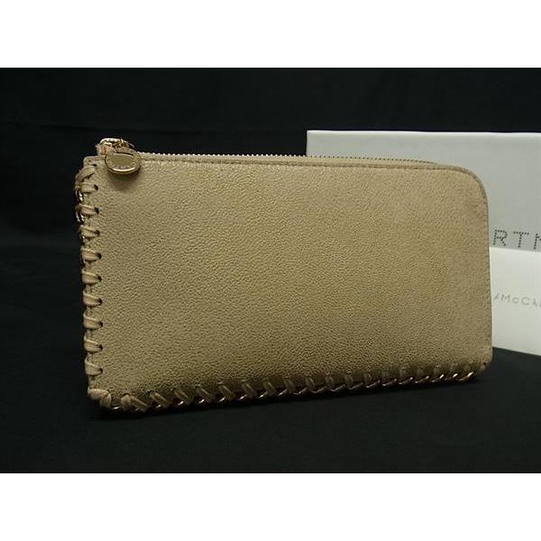 ■新品同様■ STELLA McCARTNEY ステラ マッカートニー ファラベラ エコレザー L字ファスナー 長財布 ウォレット グレージュ系 BN5367 | Stella McCartney