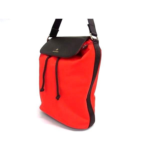 ほぼ未使用 AIGNER アイグナー イタリア製 ナイロン×本革 レザーリュック ほぼ未使用 AIGNER アイグナー イタリア製 ナイロン×本革 レザー