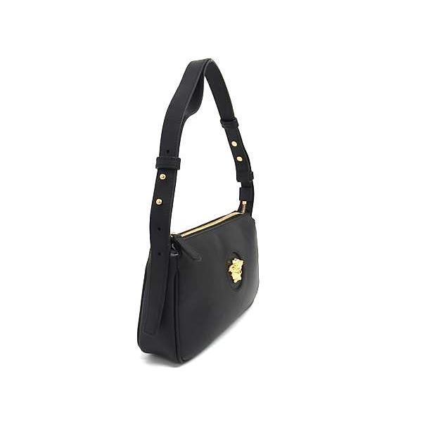 ■新品同様■ VERSACE ヴェルサーチ メデューサ レザー ワンショルダーバッグ ハンドバッグ 肩掛け レディース ブラック系 BP2886 VERSACE（ヴェルサーチェ） □新品同様□ ヴェルサーチ メデューサ