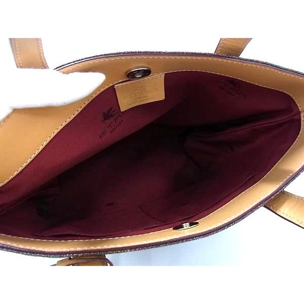 り*ん様 新品未使用品✨ETRO ブラウン ペイズリー柄 ハンドバッグ 未使用 ETRO エトロ ペイズリー柄 ミニトートバッグ ハンドバッグ