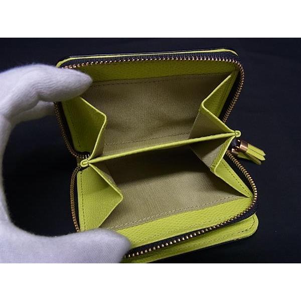 □新品同様□ Epoi エポイ シキ レザー タッセル 二つ折り 財布