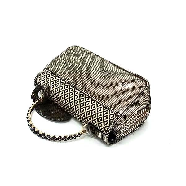 ■新品■未使用■ a.testoni ア テストーニ キャンバス 2WAY クロスボディ ワンハンドル ハンドバッグ ショルダー ゴールド系 BR0130 □新品□未使用□ a.testoni ア テストーニ キャンバス 2WAY クロス