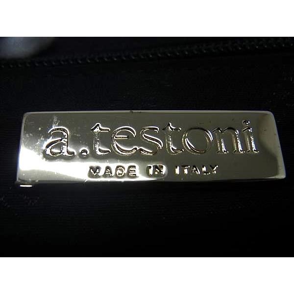□新品□未使用□ a.testoni ア テストーニ キャンバス 2WAY クロス