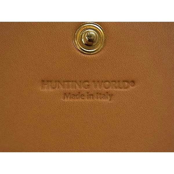 ■極美品■ HUNTING WORLD ハンティングワールド レザー ケース パース 小銭入れ ブラウン系 BR0524 Hunting World（ハンティング・ワールド） □極美品□ レザー コイン