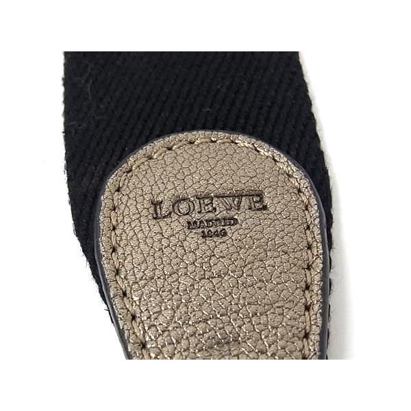 ■美品■ LOEWE ロエベ キャンバス バッグ用 ショルダーストラップ 肩掛け レディース メンズ ブラック系 BS0489 | LOEWE | 03