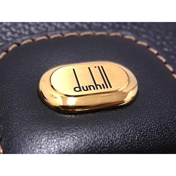 ■新品同様■ dunhill ダンヒル レザー 鍵付き クラッチバッグ セカンドバッグ メンズ 紳士 ブラック系×ゴールド系 BS0938 | dunhill | 09
