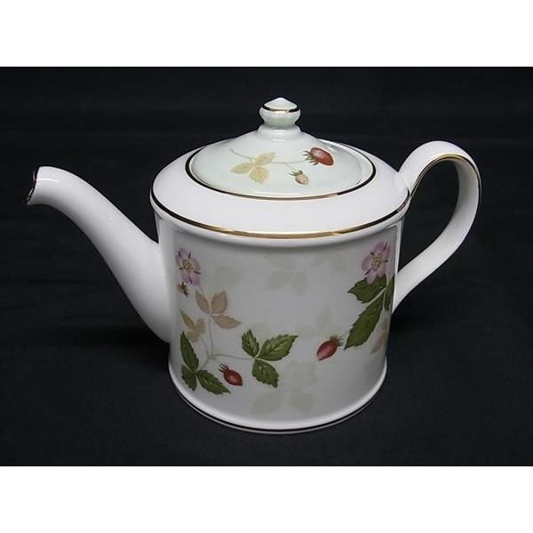  - ■極美品〜■  ウェッジウッド ワイルドストロベリー ティーポット カップ&amp;amp;ソーサー 食器 テーブルウェア 6点セット CD1240 WEDGWOOD □極美品〜□ ウェッジウッド ワイルドストロベリー