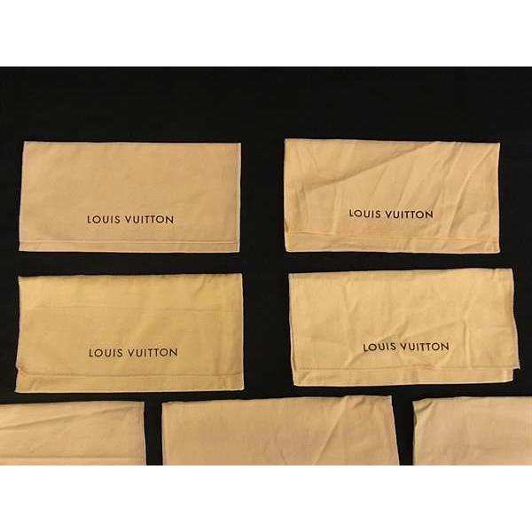 ■新品同様〜■  LOUIS VUITTON ルイヴィトン コットン100% 保存袋 W 約23cm H 約11.5cm 10点セット まとめ売り ベージュ系 DB0949 | LOUIS VUITTON | 01
