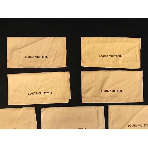 ■新品同様〜■  LOUIS VUITTON ルイヴィトン コットン100% 保存袋 W 約23cm H 約11.5cm 10点セット まとめ売り ベージュ系 DB0949 | LOUIS VUITTON | 02