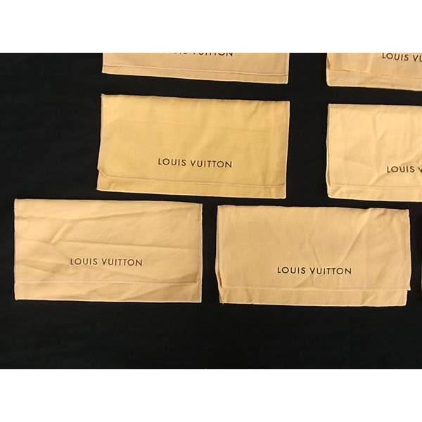 ■新品同様〜■  LOUIS VUITTON ルイヴィトン コットン100% 保存袋 W 約23cm H 約11.5cm 10点セット まとめ売り ベージュ系 DB0949 | LOUIS VUITTON | 03