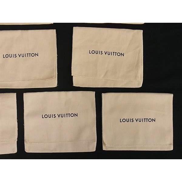 ■新品同様〜■  LOUIS VUITTON ルイヴィトン コットン100% 保存袋 W 約14.8cm H 約12.5cm 10点セット まとめ売り ベージュ系 DB0954 | LOUIS VUITTON | 04