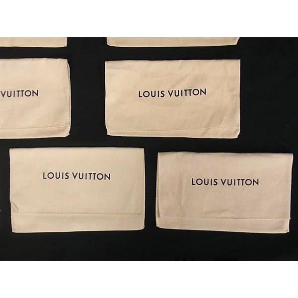 ■新品同様〜■  LOUIS VUITTON ルイヴィトン コットン100% 保存袋 W 約20cm H 約12cm 10点セット まとめ売り ベージュ系 DB0957 | LOUIS VUITTON | 04