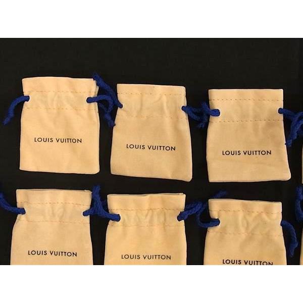 ■新品同様〜■ LOUIS VUITTON ルイヴィトン コットン 保存袋 巾着 W 約6cm H 約7cm 10点セット まとめ売り ベージュ系 DB2288 | LOUIS VUITTON | 01