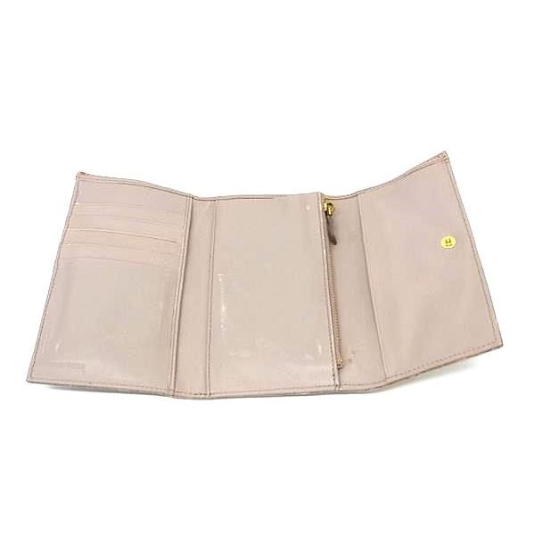 miu miu（ミュウミュウ） クロコダイル型押しレザー 二つ折り 財布
