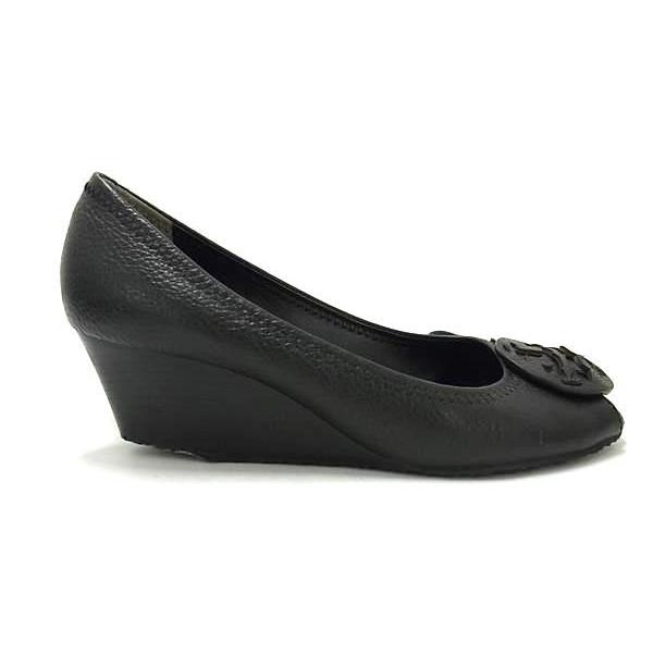 TORY BURCH トリーバーチ レザー ヒール パンプス 表記サイズ 38 1/2 (約25.cm) 靴 シューズ レディース ブラック系 DF7031 | TORY BURCH | 01