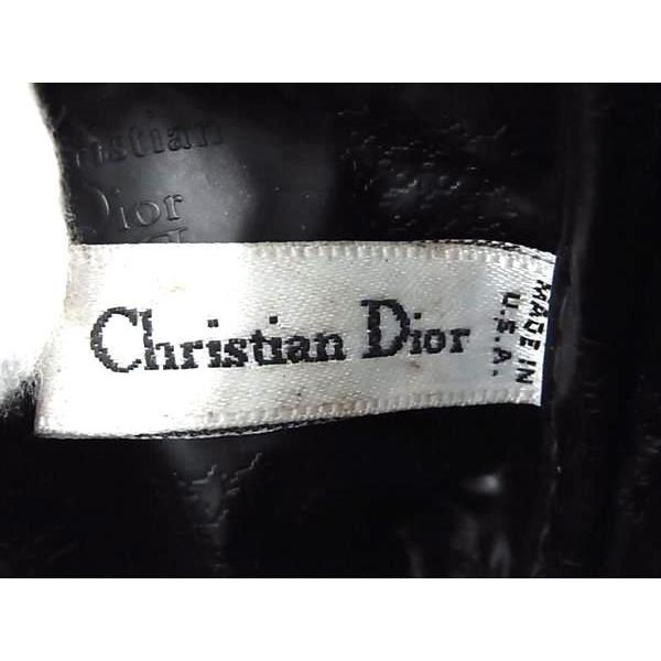 ChristianDior クリスチャンディオール ナイロンキャンバス ミラー付き ストライプ メイクポーチ マルチケース ブラック系 DF8082 | Christian Dior | 04
