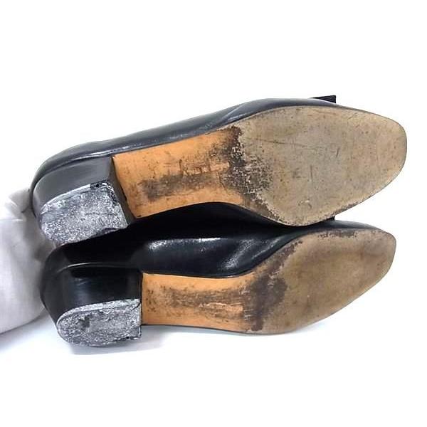 Salvatore Ferragamo フェラガモ ヴァラリボン レザー ヒール パンプス サイズ 6 C(約23.5cm) 靴 シューズ ブラック系 DF8588 |  | 03