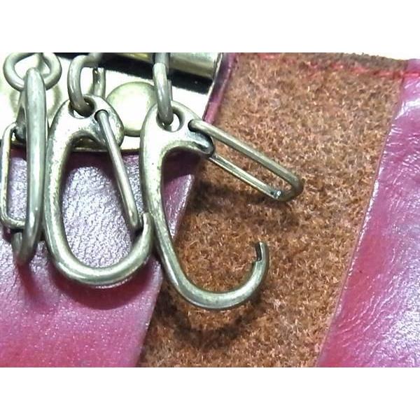 IL BISONTE イルビゾンテ レザー 6連 キーケース 鍵入れ レディース メンズ レッド系 DF8805 | IL BISONTE | 04