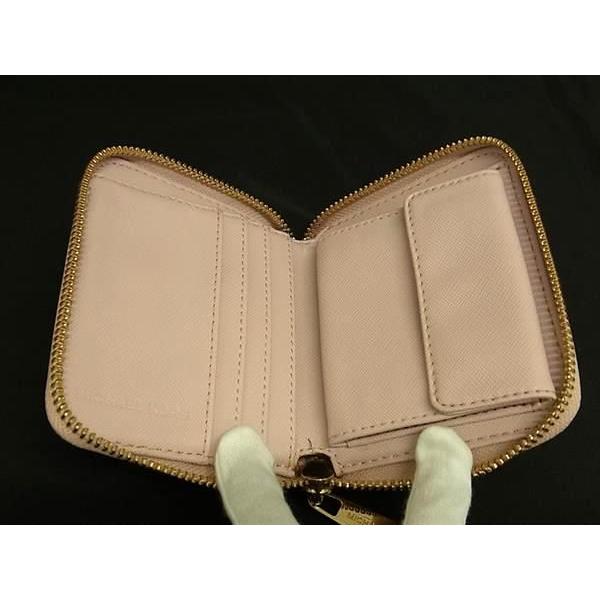 ■美品■ MICHAEL KORS マイケルコース レザー ラウンドファスナー 二つ折り 財布 ウォレット 札入れ 小銭入れ ライトピンク系 DG0706 |  | 02