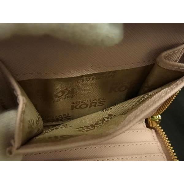 ■美品■ MICHAEL KORS マイケルコース レザー ラウンドファスナー 二つ折り 財布 ウォレット 札入れ 小銭入れ ライトピンク系 DG0706 |  | 04