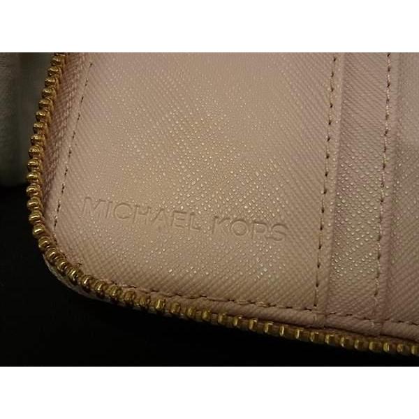 ■美品■ MICHAEL KORS マイケルコース レザー ラウンドファスナー 二つ折り 財布 ウォレット 札入れ 小銭入れ ライトピンク系 DG0706 |  | 05