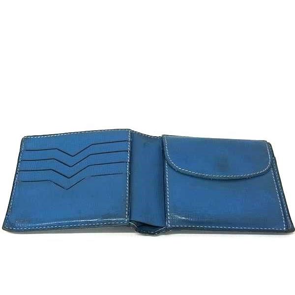 ⭐️ 美品 Valextra ヴァレクストラ レザー 二つ折り財布 ネイビー Valextra ヴァレクストラ レザー 二つ折り 財布 ウォレット 小銭入れ