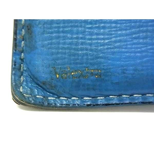 【新品未使用】Valextra 二つ折り財布　青 Valextra ヴァレクストラ レザー 二つ折り 財布 ウォレット 小銭入れ