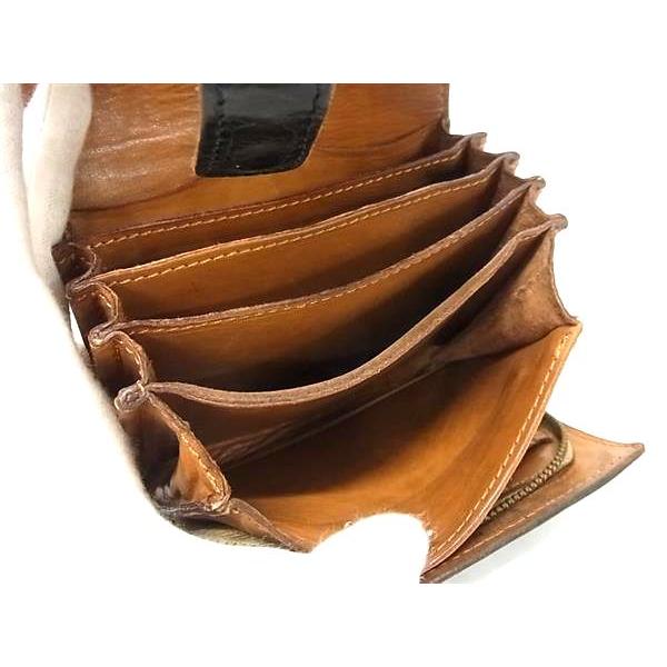 Felisi フェリージ クロコダイル型押しレザー 二つ折り 財布 ウォレット 小銭入れ カード入れ メンズ レディース ブラック系 DH0508 | Felisi | 03