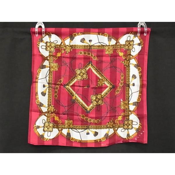 ■新品同様〜■ CELINE セリーヌ  総柄 ハンカチ ハンカチーフ 2点セット まとめ売り DH0820 | CELINE | 02