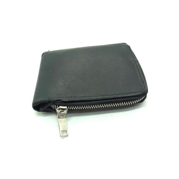 SAINT LAURENT サンローラン レザー 二つ折り 財布 ウォレット 札入れ 小銭入れ ブラック系 DH3261 | SAINT LAURENT | 01