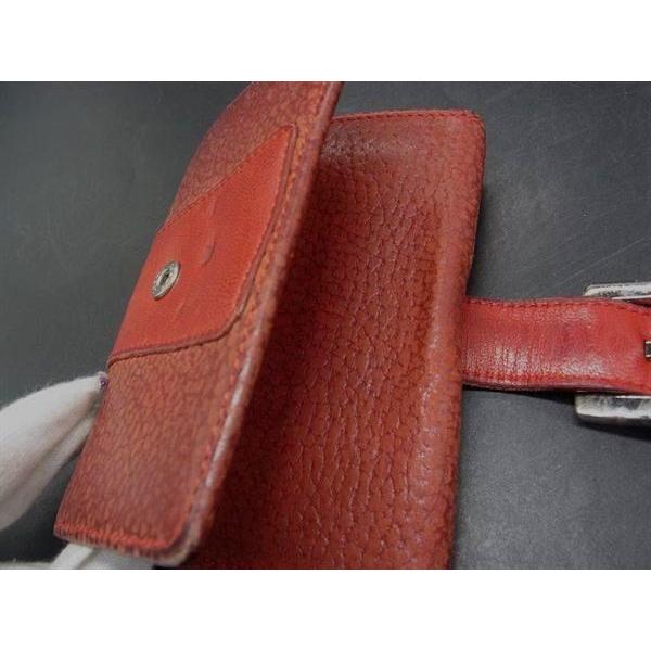 LOEWE 赤 レザー キーケース LOEWE ロエベ レザー 6連キーケース 鍵入れ レディース レッド系