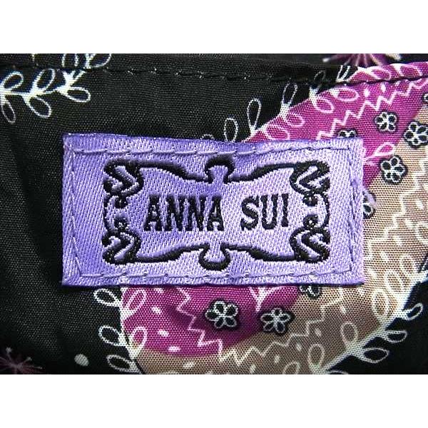 □美品□ ANNASUI アナスイ ナイロン 総柄 エコバッグ